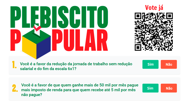 PLEBISCITO POPULAR 2025: SUA VOZ FAZ A DIFERENÇA