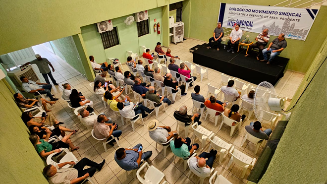 CANDIDATOS A PREFEITO DIALOGAM COM SINDICALISTAS